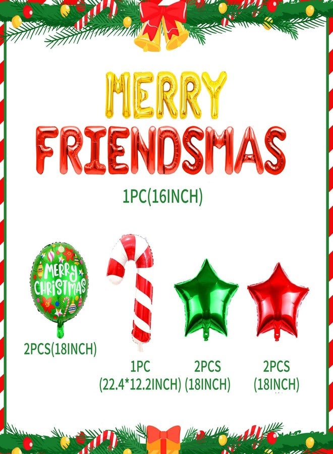 Roaring Good Time 11 PCS Merry Friendsmas Party Decorations Merry Friendsmas Banner Balloons Friends-Themed Christmas Party Garland Bunting Decorations Supplies - Image 2